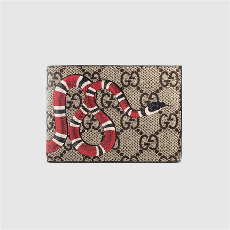 gucci gg supreme french wallet|gucci wallet snake cheap.